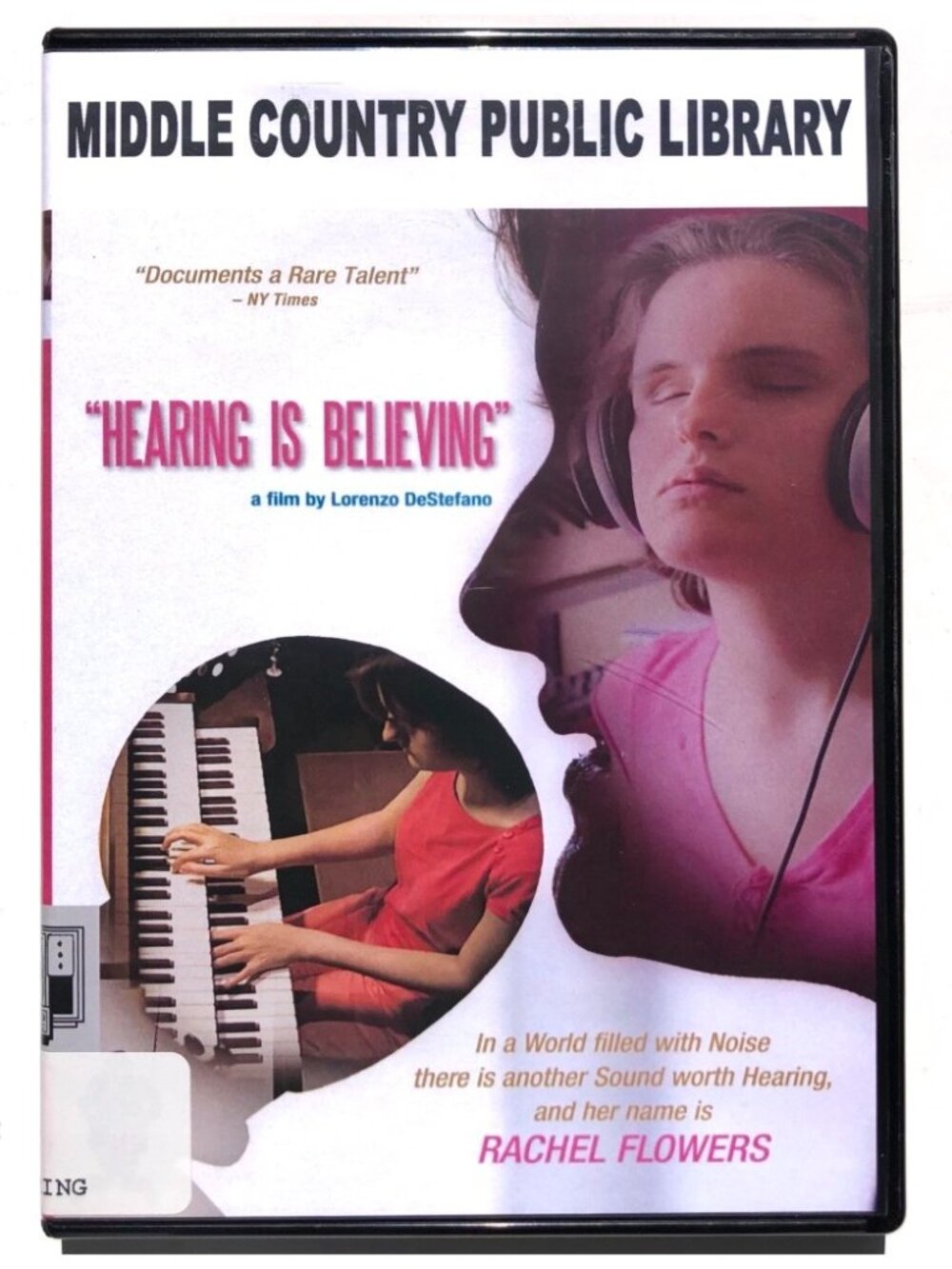 Hearing Is Believing DVD Rachel Flowers Music Documentary 191091401453 EX LIBRAR